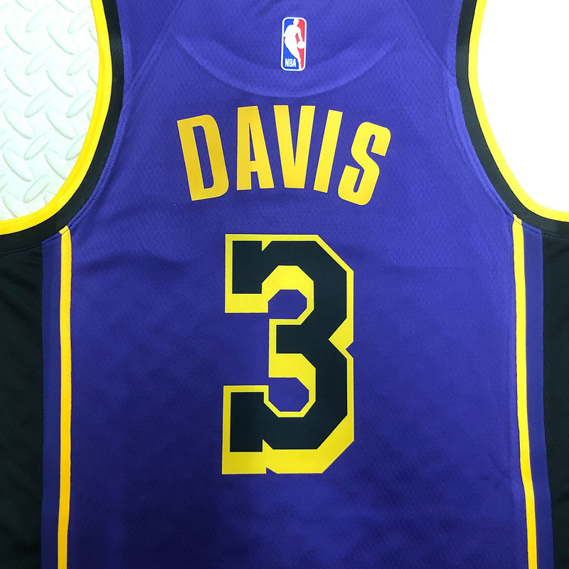 2023 NBA Lakers 3 DAVIS Basketball Jersey