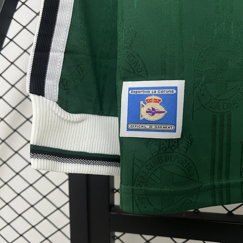 Retro 1999-00 Deportivo La Coruna Away long sleeve Football jersey retro