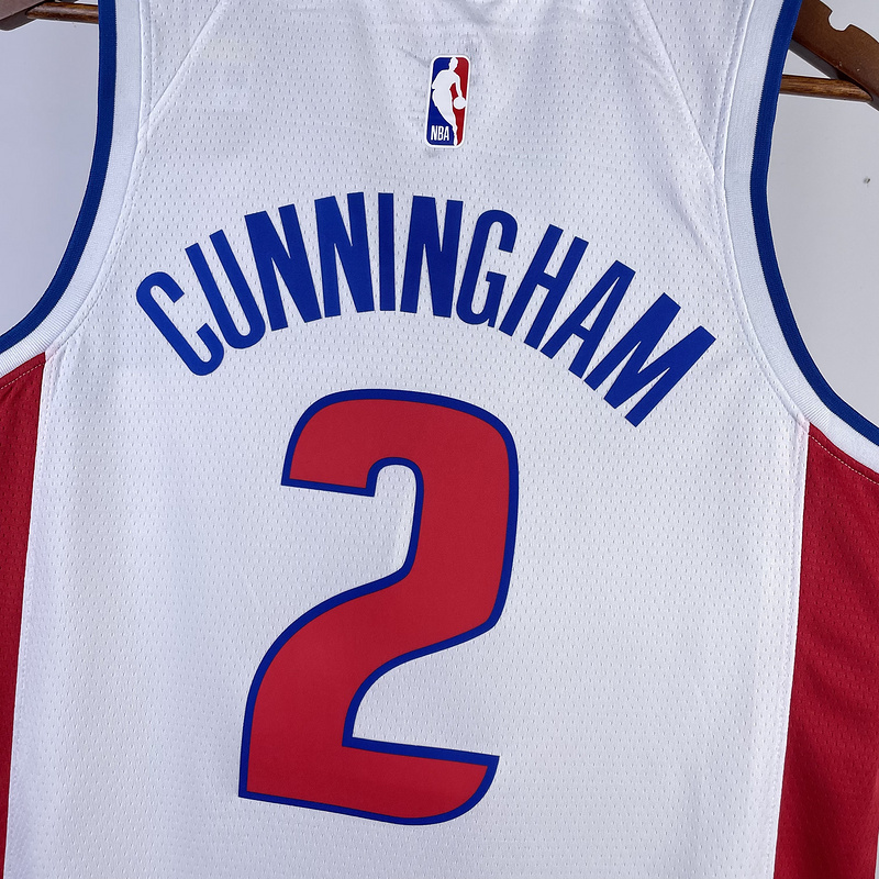 2023 NBA Detroit Pistons 2 CUNNINGHAM Basketball Jersey