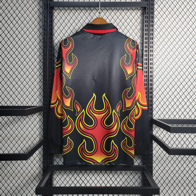Retro 1998 japan Goalkeeper Red Flame Football jersey retro