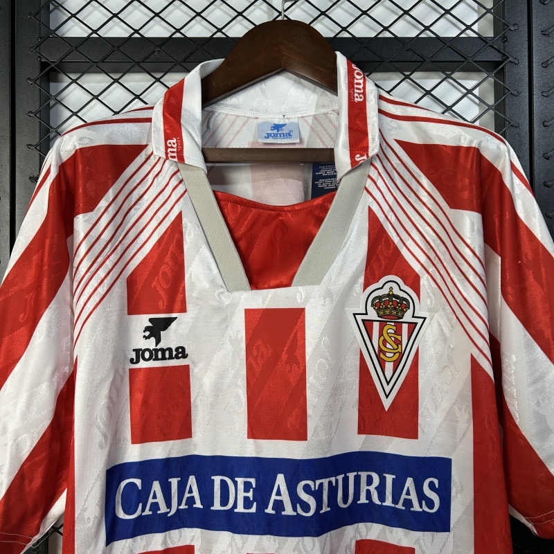 Retro 1994-95 Sporting Gijon Home Football jersey retro