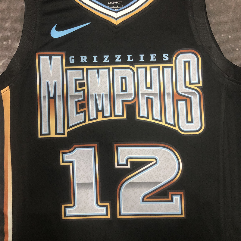 2023 NBA Memphis Grizzlies 12 MORANT Basketball Jersey