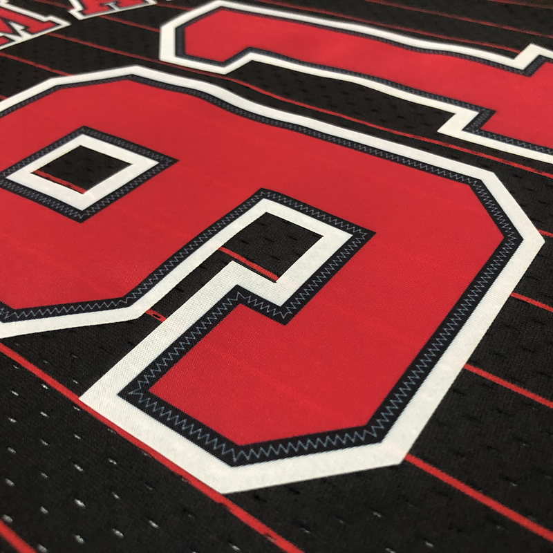 1995-96 NBA Chicago Bulls 91 RODMAN Black Basketball Jersey