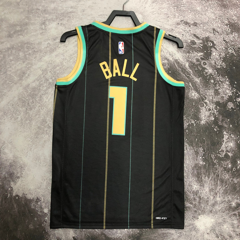 2023 NBA Charlotte Hornets (1 BALL) Basketball Jersey