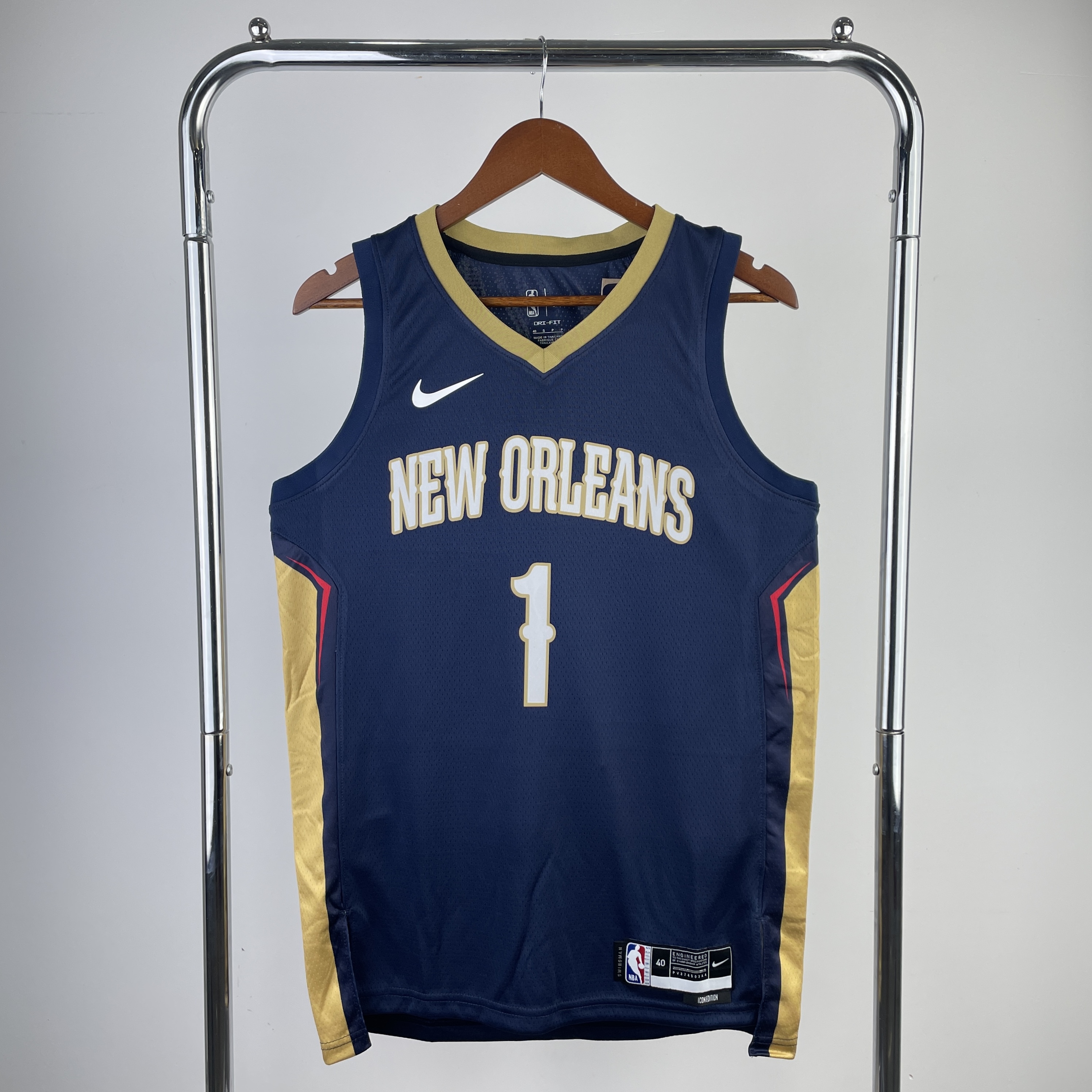 2023 NBA New Orleans Pelicans 1 WILLIAMSON Basketball Jersey