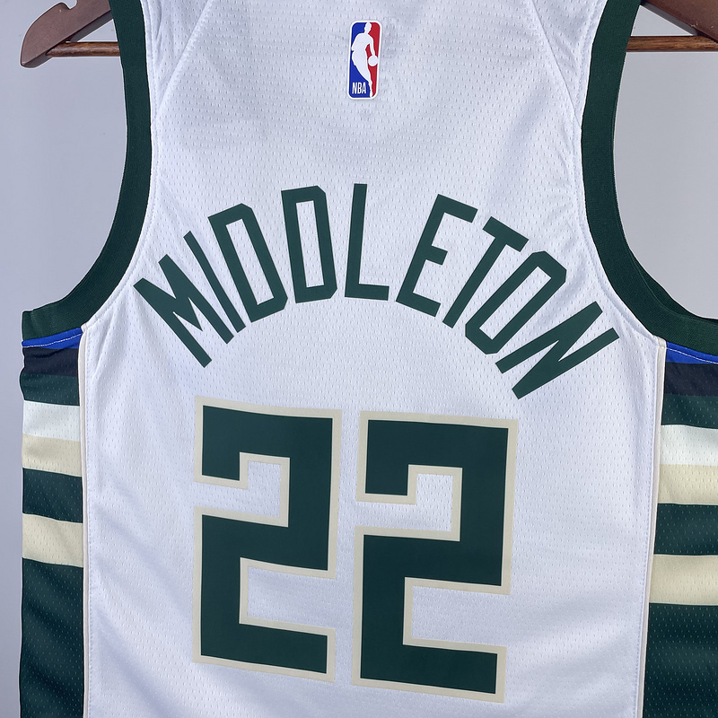 2023 NBA Milwaukee Bucks (22 MIDDLETON) Basketball Jersey