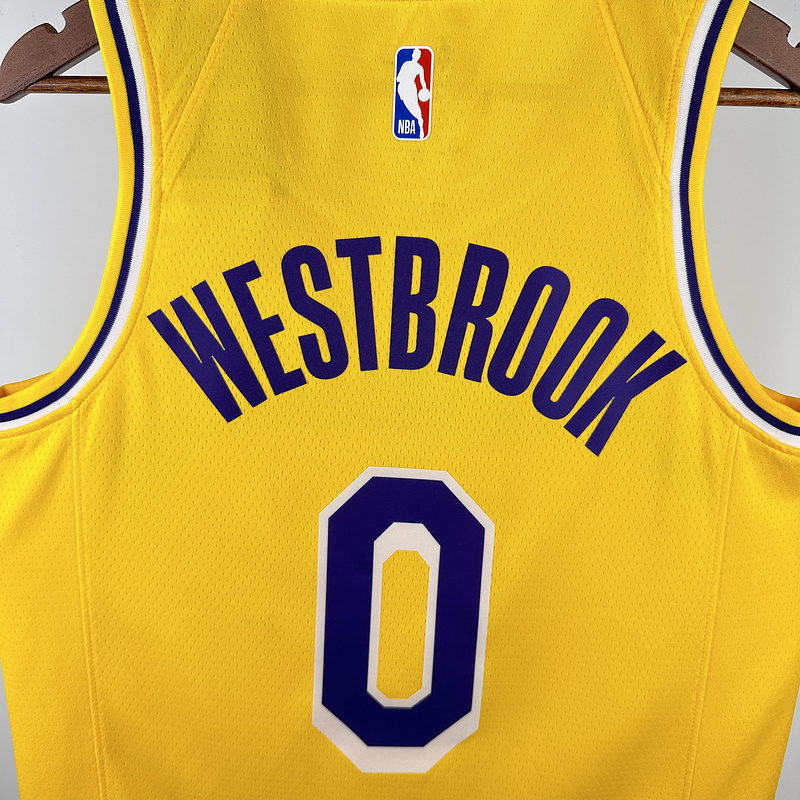 2023 NBA Lakers 0 WESTBROOK Basketball Jersey