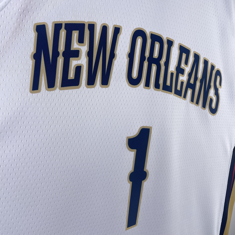 2023 NBA New Orleans Pelicans 1 WILLIAMSON Basketball Jersey