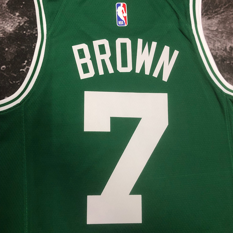 2023 NBA Boston Celtics  7 BROWN Basketball Jersey
