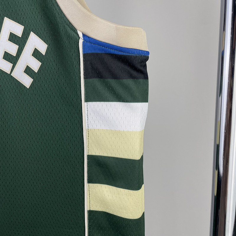 2023 NBA Milwaukee Bucks (0 LILLARD) Basketball Jersey