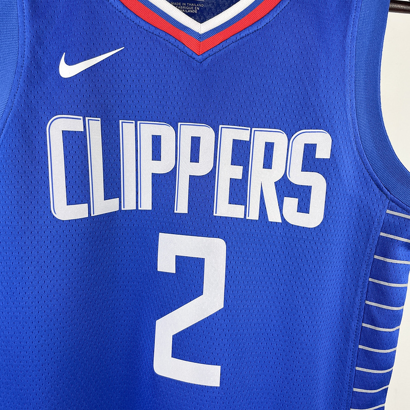 2023 NBA LA Clippers KIDS 2 LEONARD Basketball Jersey