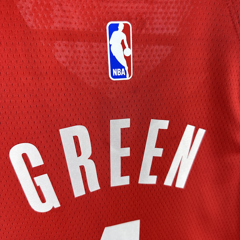 2023 NBA Houston Rockets 4 GREEN Basketball Jersey