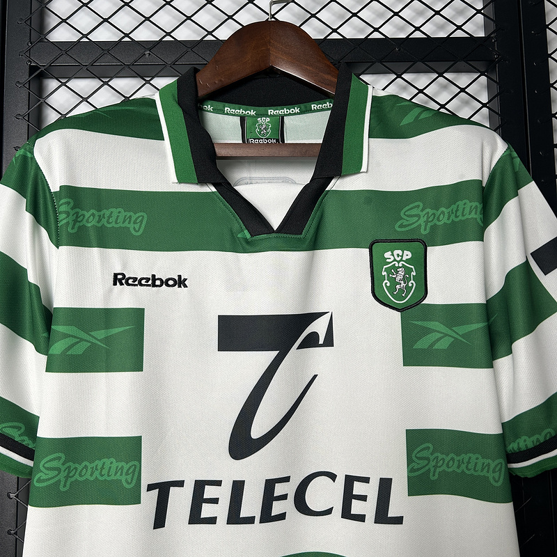 Retro 1999-00 Sporting Lisbon Home Football jersey retro