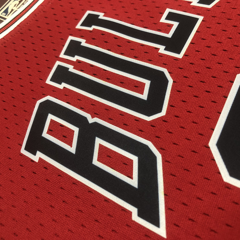 1997-98 NBA Chicago Bulls Woman 33 PIPPEN Red Basketball Jersey