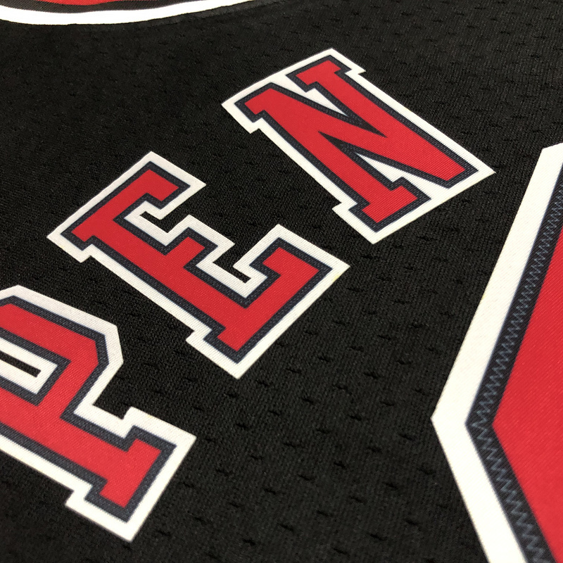 1997-98 NBA Chicago Bulls 33 PIPPEN Black  Basketball Jersey