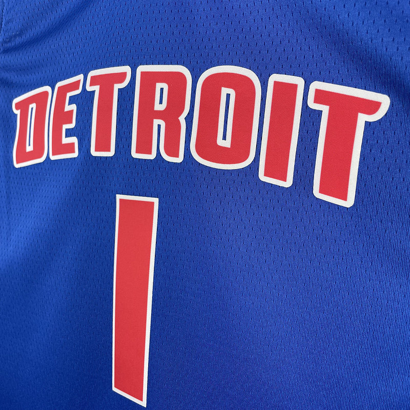 2023 NBA Detroit Pistons 1 IVERSON Basketball Jersey