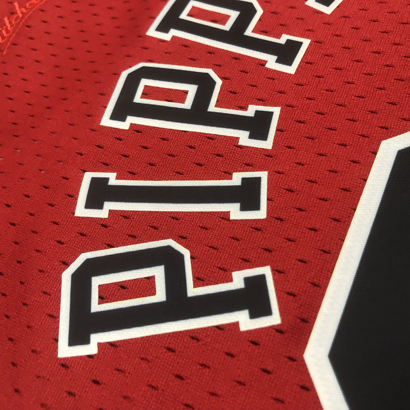 1997-98 NBA Chicago Bulls Woman 33 PIPPEN Red Basketball Jersey