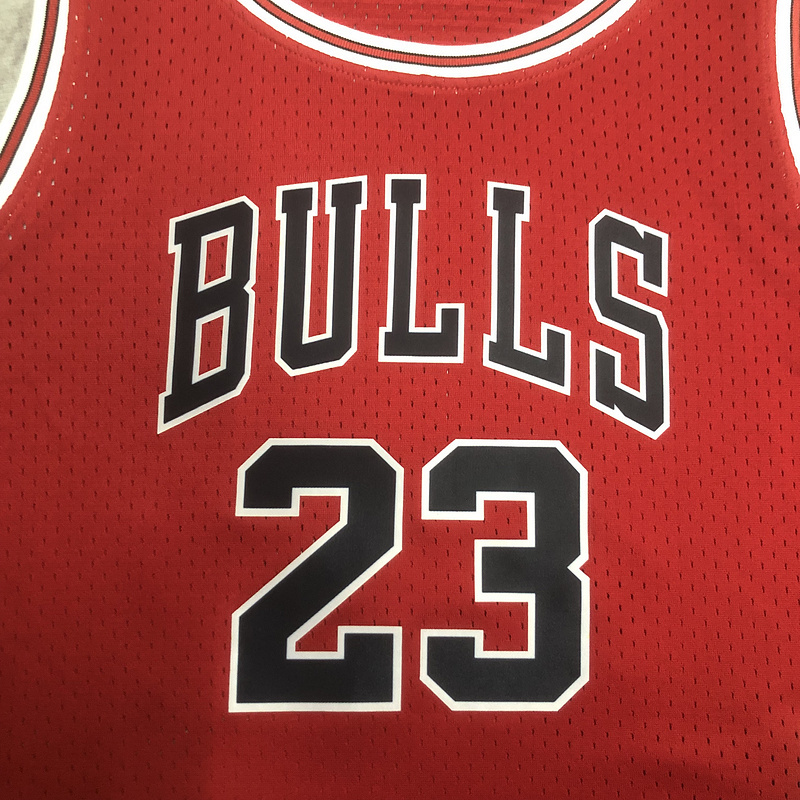 1997-98 NBA Chicago Bulls Woman 23 JORDAN Red Basketball Jersey