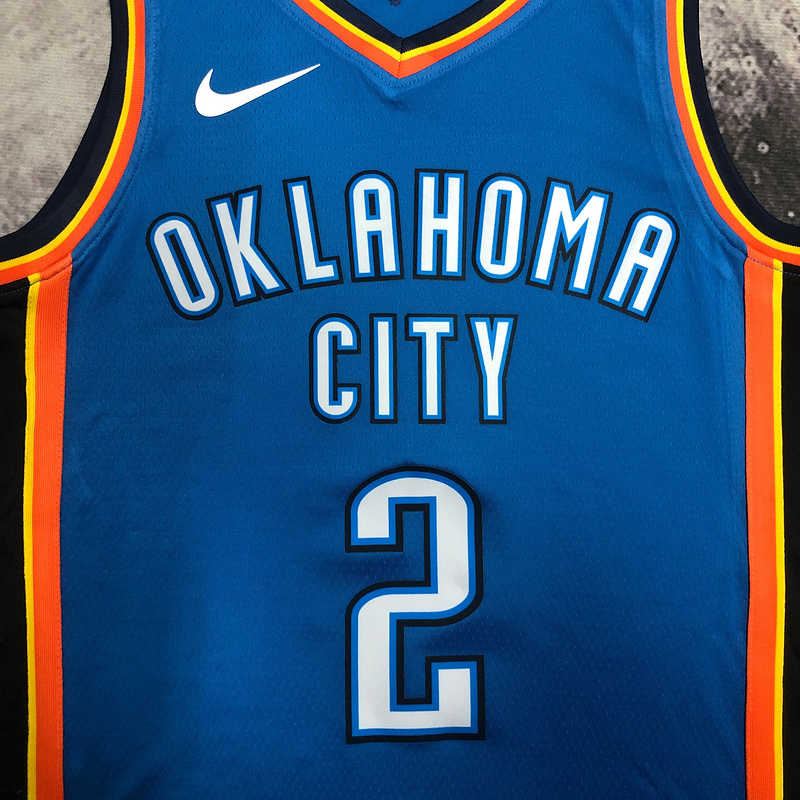 2023 NBA Oklahoma City Thunder 2 GILGEOUS Basketball Jersey