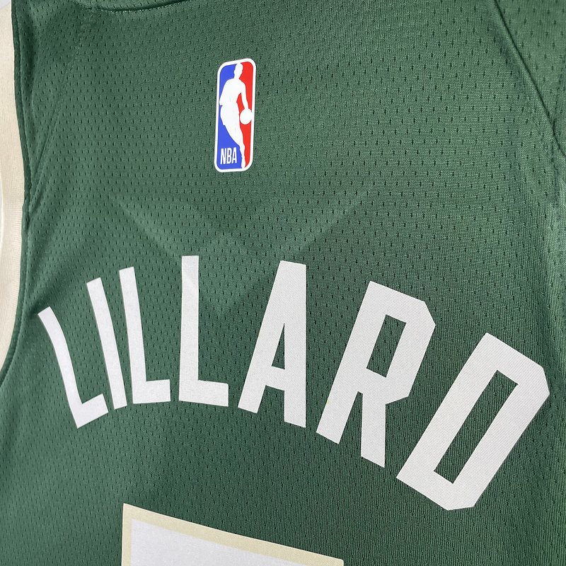 2023 NBA Milwaukee Bucks (0 LILLARD) Basketball Jersey