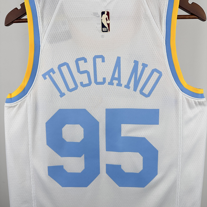 2023 NBA Lakers 95 TOSCANO Basketball Jersey