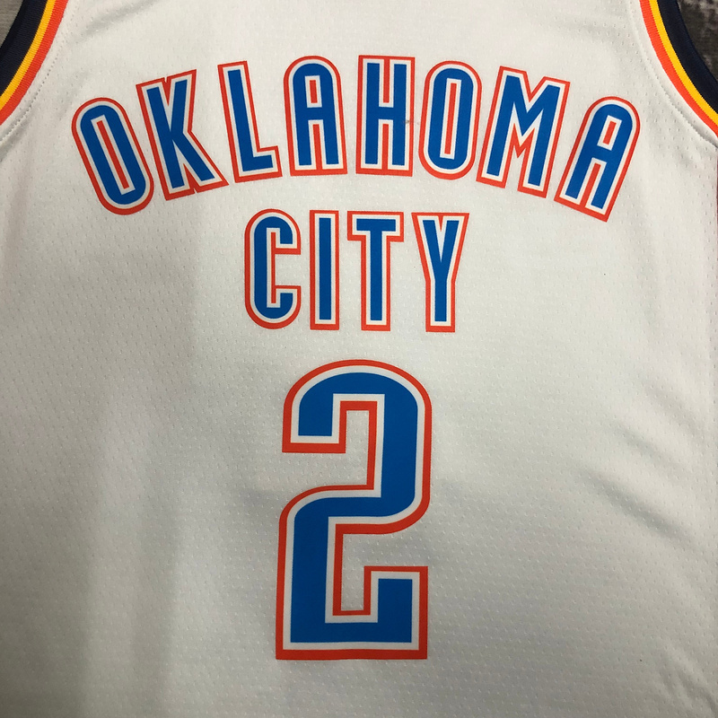 2023 NBA Oklahoma City Thunder 2 GILGEOUS Basketball Jersey