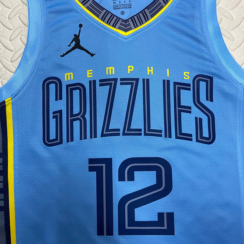 2023 NBA Memphis Grizzlies 12 MORANT Basketball Jersey