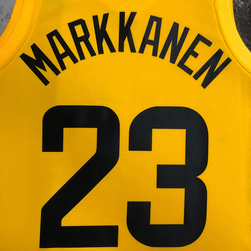 2023 NBA Utah Jazz 23 MARKKANEN Basketball Jersey