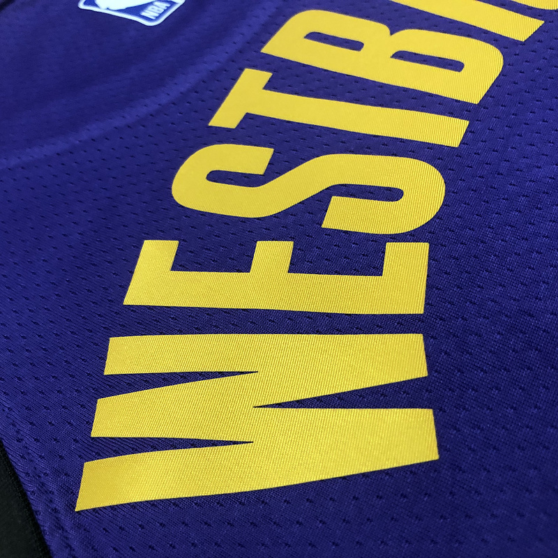 2023 NBA Lakers 0 WESTBROOK Basketball Jersey