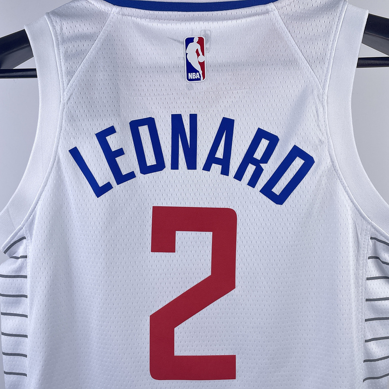 2023 NBA LA Clippers KIDS 2 LEONARD Basketball Jersey