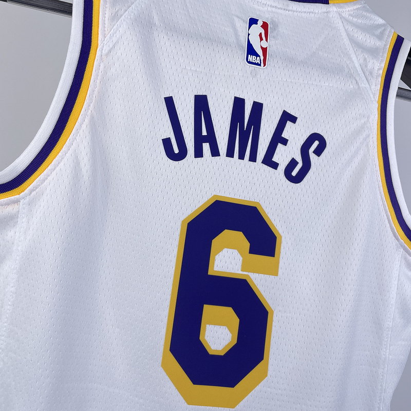 Kids 2023 NBA Lakers 6 JAMES Basketball Jersey