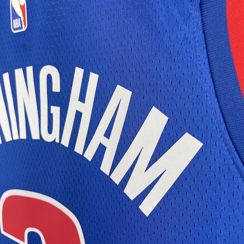2023 NBA Detroit Pistons 2 CUNNINGHAM Basketball Jersey