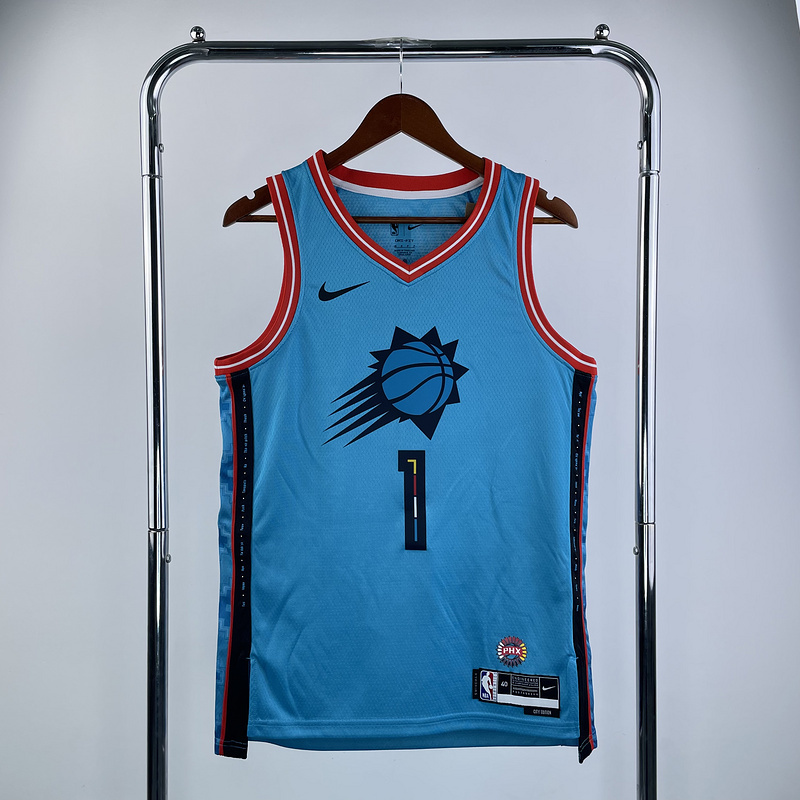 2023 NBA Phoenix Suns 1 BOOKER Basketball Jersey