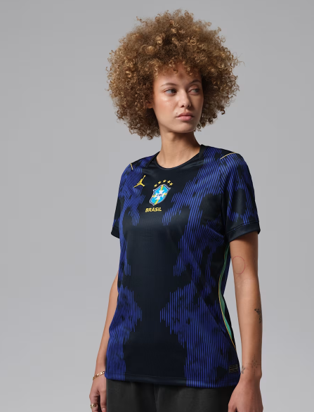 Brazilian national team 2026 women's fan version away jersey · Night Samba · Dark Blue Rhapsody