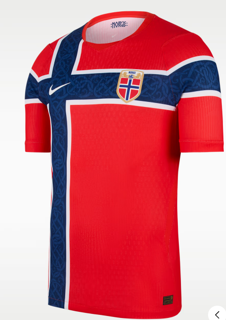 Norway national team 2026 home player version jersey · Nordic legend · Red and blue battle spirit awakening