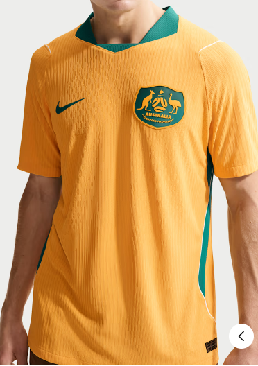 Australian national team 2026 player version home jersey - Desert Gold - Kangaroo Soul