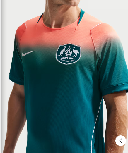Australian national team 2026 fan version away jersey - Coral Wave - Southern Hemisphere New Wave
