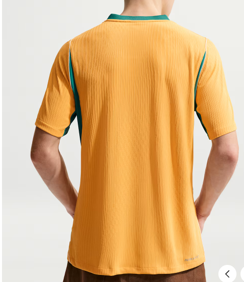 Australian national team 2026 player version home jersey - Desert Gold - Kangaroo Soul