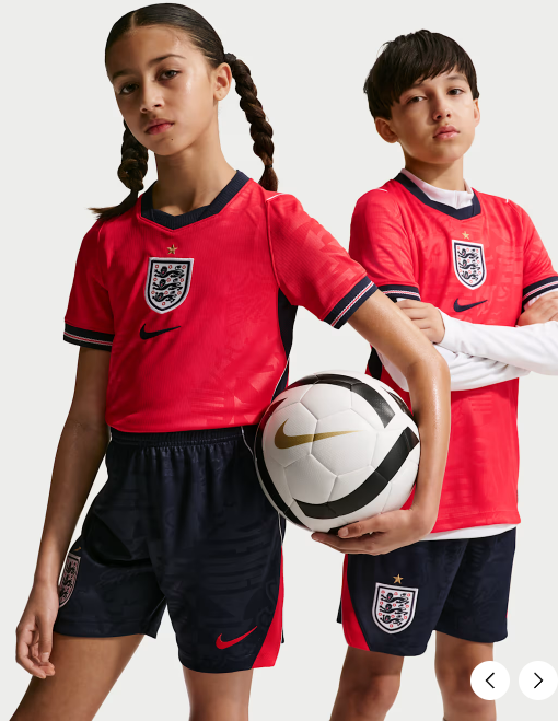 England 2026 kids away jersey