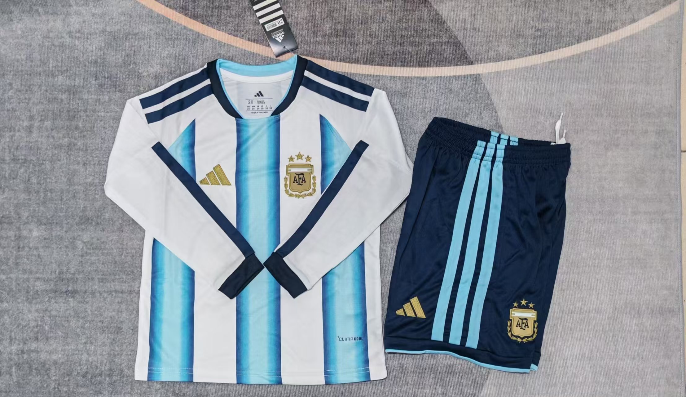 2026-2027 Argentina away children's long sleeved kit jersey