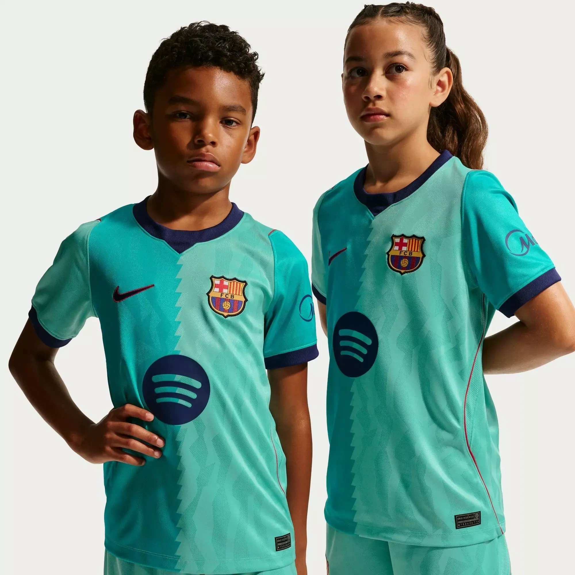 Kids Barcelona Third 26_27 Short-Sleeve Dri-FIT Football Shirt _ Sports Direct