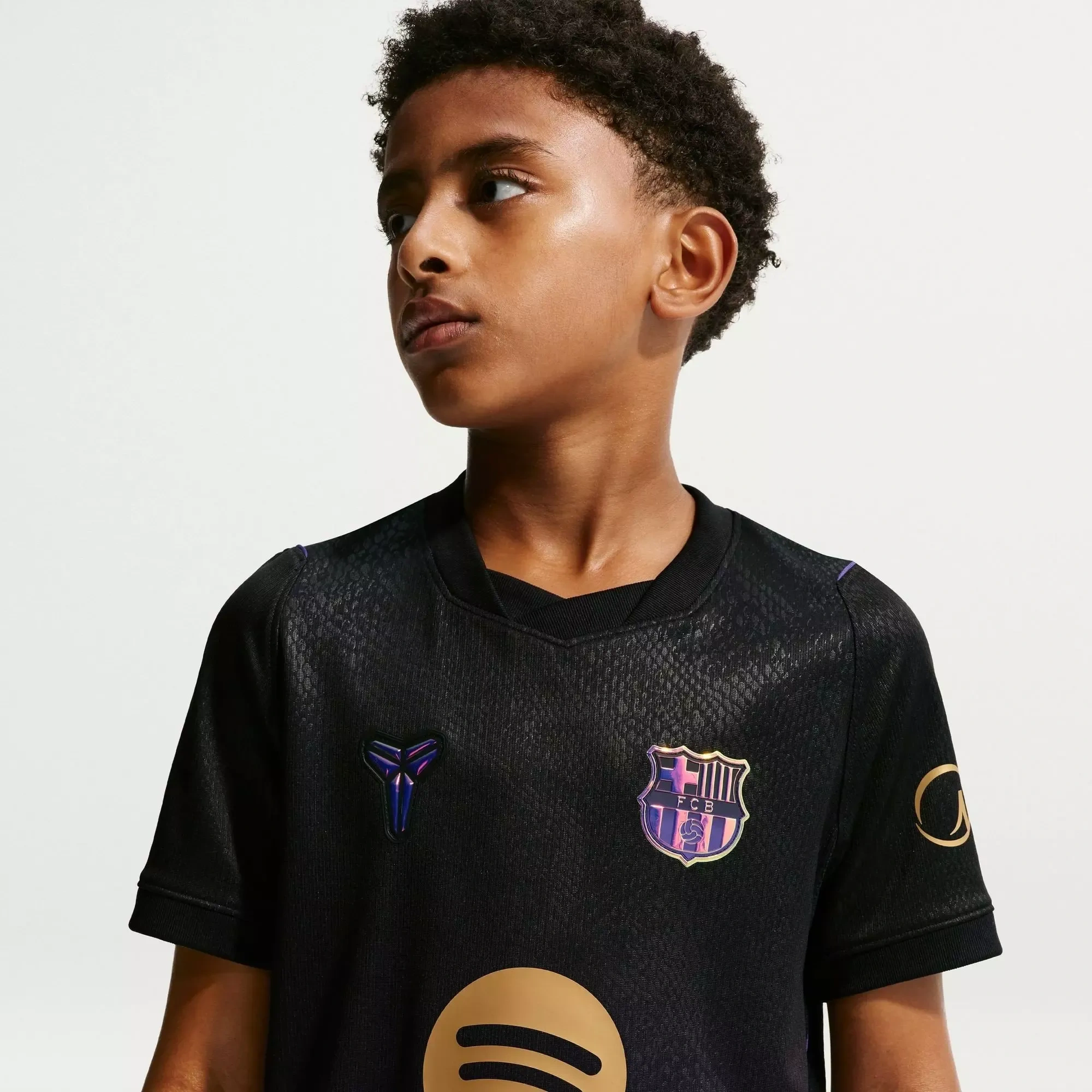 Kids Barcelona Away 26_27 Dri-FIT Short-Sleeve V-Neck Football Shirt _ Sports Direct