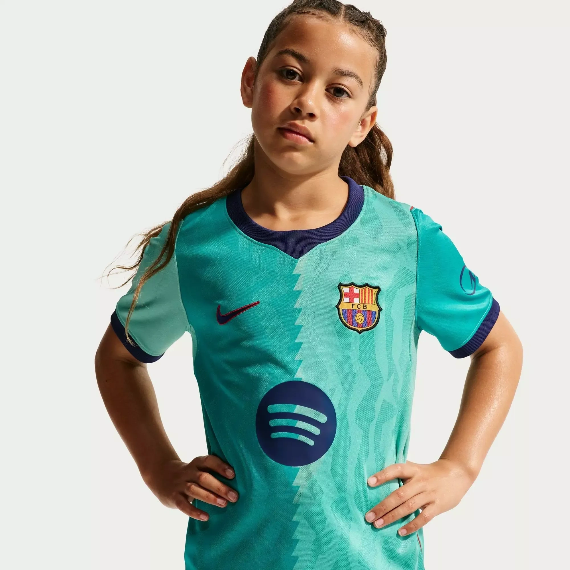 Kids Barcelona Third 26_27 Short-Sleeve Dri-FIT Football Shirt _ Sports Direct