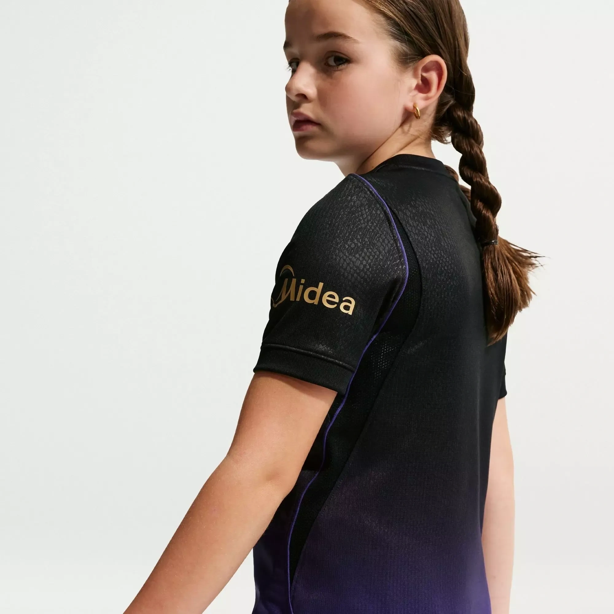 Kids Barcelona Away 26_27 Dri-FIT Short-Sleeve V-Neck Football Shirt _ Sports Direct