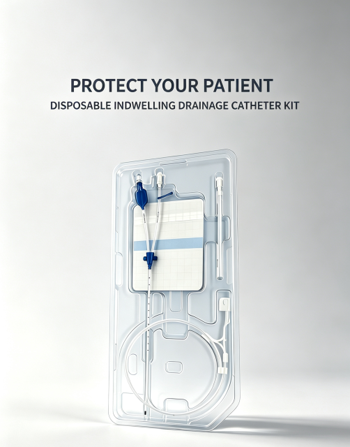 Disposable Indwelling Drainage Catheter Kit,Anjun Medical,Disposable Indwelling Drainage Catheter Kit