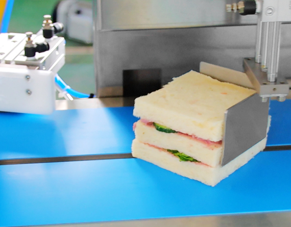 Automatic Ultrasonic Sandwich Cutter With Conveyor,Mcsonic,Automatic Ultrasonic Sandwich Cutter With Conveyor