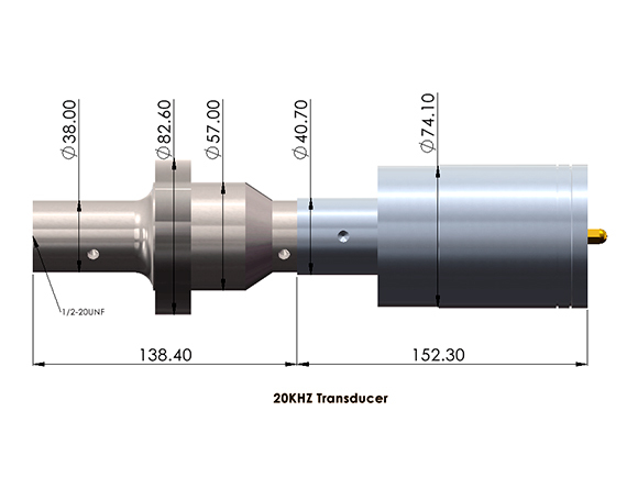 20 kHz High-Power Ultrasonic Transducer,Mcsonic,20 kHz High-Power Ultrasonic Transducer