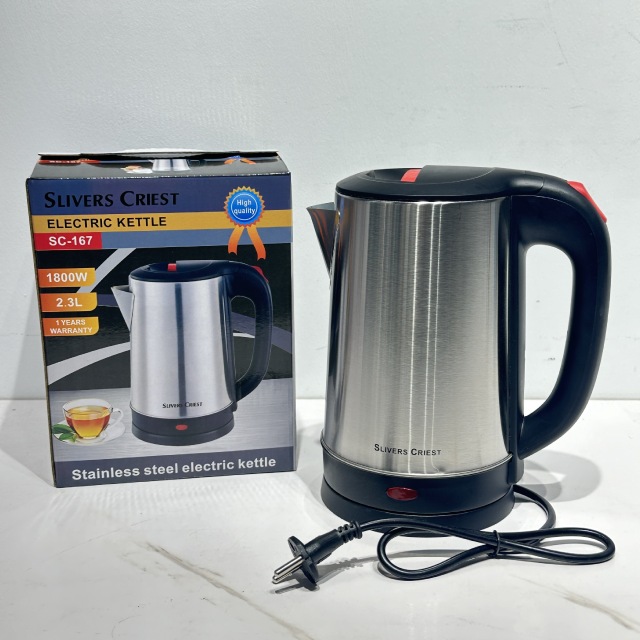 Silver Crest Export Electric Kettle 2.3L Stainless Steel,MY SHOP,Silver Crest Export Electric Kettle 2.3L Stainless Steel
