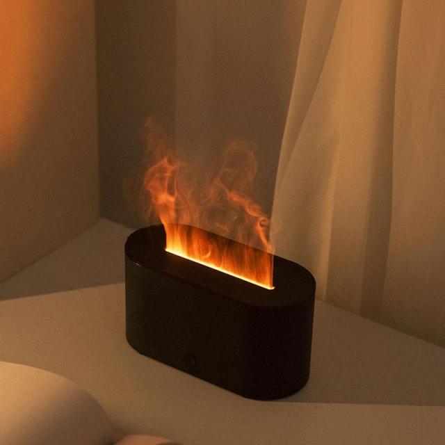 3D Flame Aroma Diffuser Air Humidifier with 7-Color Light,MY SHOP,3D Flame Aroma Diffuser Humidifier with Colorful Flame Light