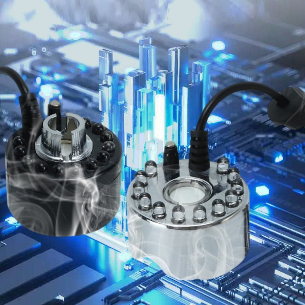 Ultrasonic Mist Maker Fogger with 12 LED Lights HM-20,MY SHOP,Ultrasonic Mist Maker Fogger 12 LED Stainless Steel HM-20